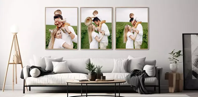 Quadro personalizzato su tela con cornice in legno Quadro personalizzato su tela con cornice in legno - Eleganza e stile per la tua casa